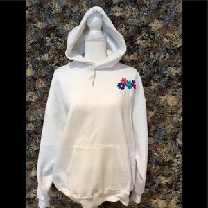 ☃️☃️Women’s White Fleece Lined Hoodie Sweatshirt, Lх